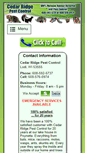 Mobile Screenshot of cedarridgepestcontrol.com
